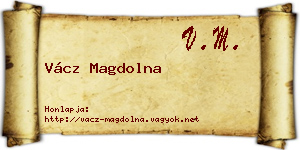 Vácz Magdolna névjegykártya