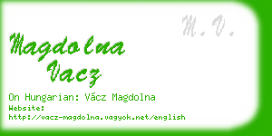 magdolna vacz business card